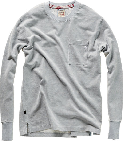 Pique L/S Pocket Crew